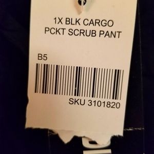 Black scrub pants xl